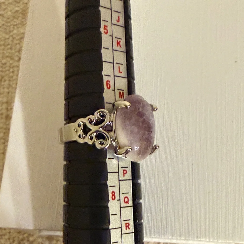 Women’s Ring Silver & Royal Purple Women’s Boho Jewelry Women’s Ring Size 7